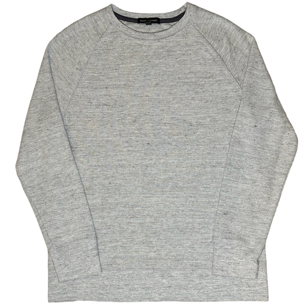 Banana Republic Men's Gray Sweater Crewneck Knit Casual Business Size M